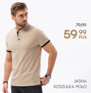 Jasna koszulka polo -25%