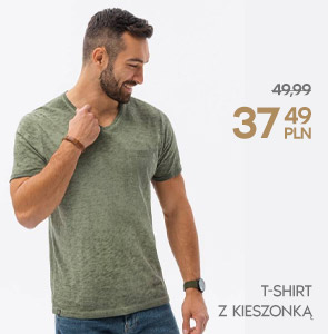 T-shirt z kieszonką -25%
