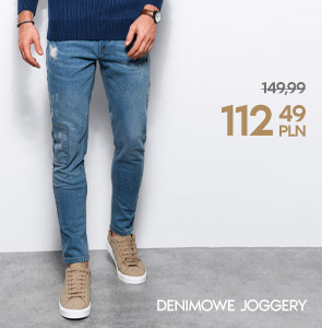 Denimowe joggery -25%