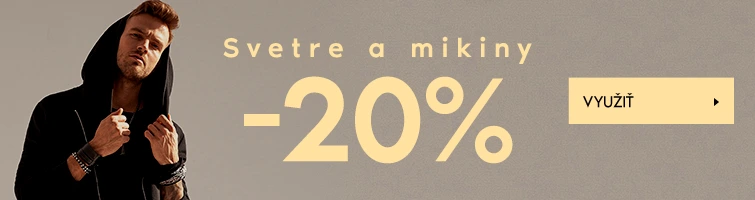 Svetre a mikiny -20%