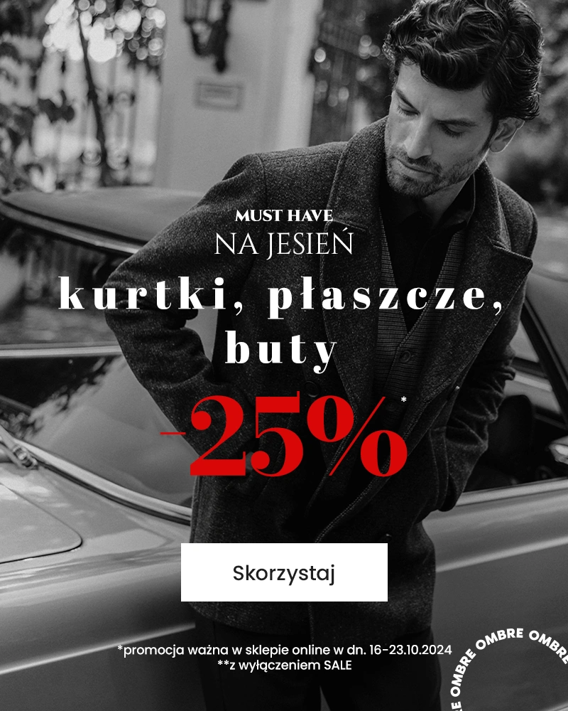 -25% na kurtki, płaszcze i buty