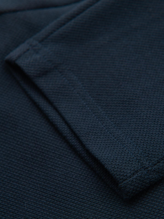 Dzianinowe spodnie męskie z gumką w pasie - granatowe V3 P1514