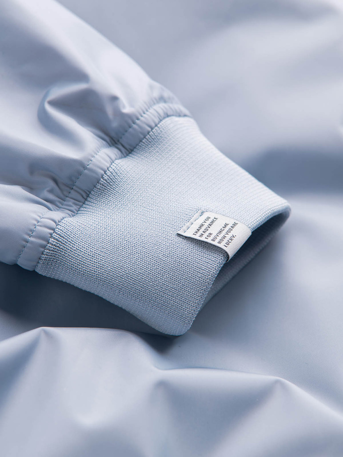 Kurtka męska bomberka szwedka - błękitna V5 OM-JANP-0115