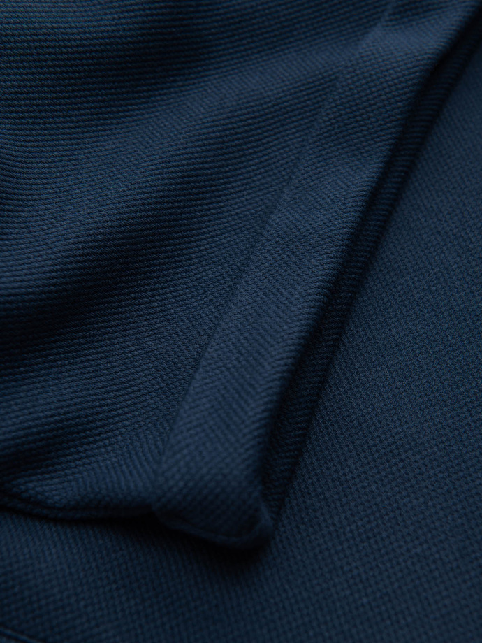 Dzianinowe szorty męskie z podwiniętymi nogawkami - granatowe V1 OM-SRCS-0107 