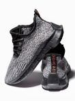 Buty męskie sneakersy - szare V5 T388