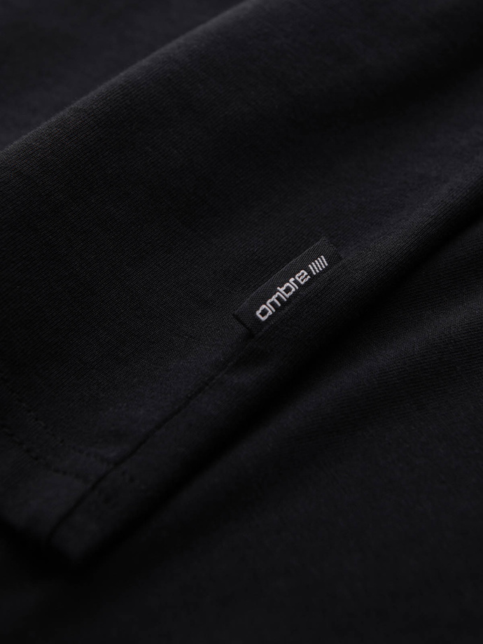 Męska bawełniana koszulka tank top BASIC – czarna V3 OM-TSBT-0192