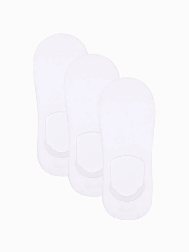 Skarpety męskie stopki 3-pak - białe V4 OM-SOSS-0103