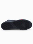 Buty męskie trampki z kontrastującymi elementami - granatowe V3 OM-FOTH-0125