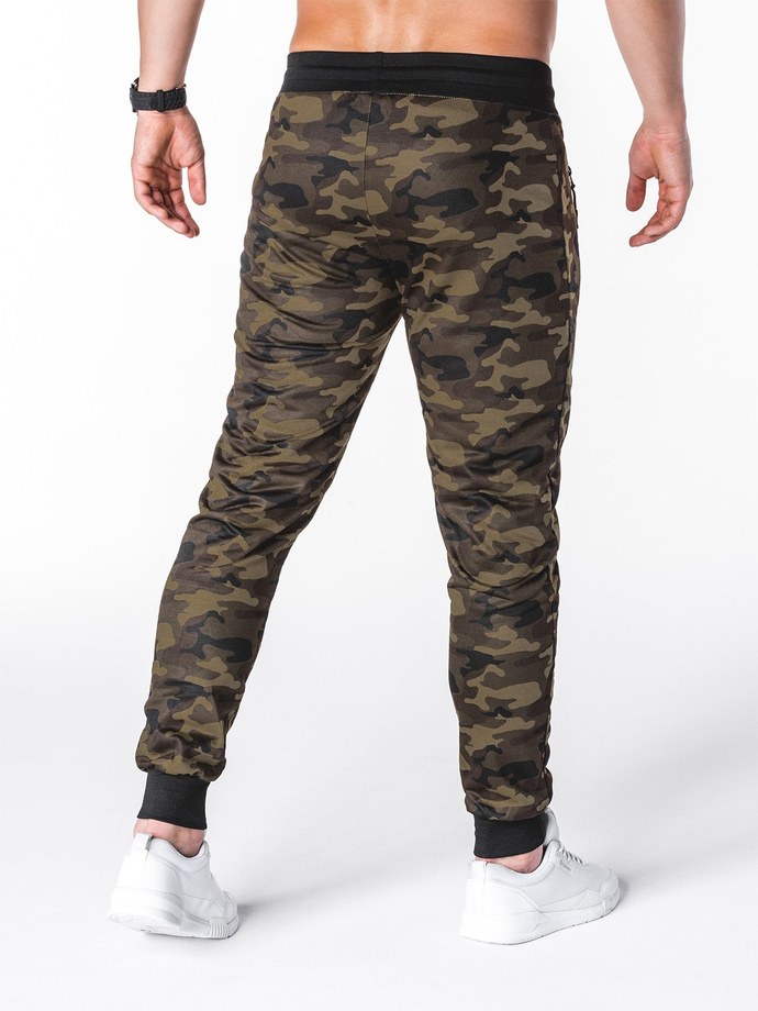 Spodnie męskie dresowe P697 - jasne moro