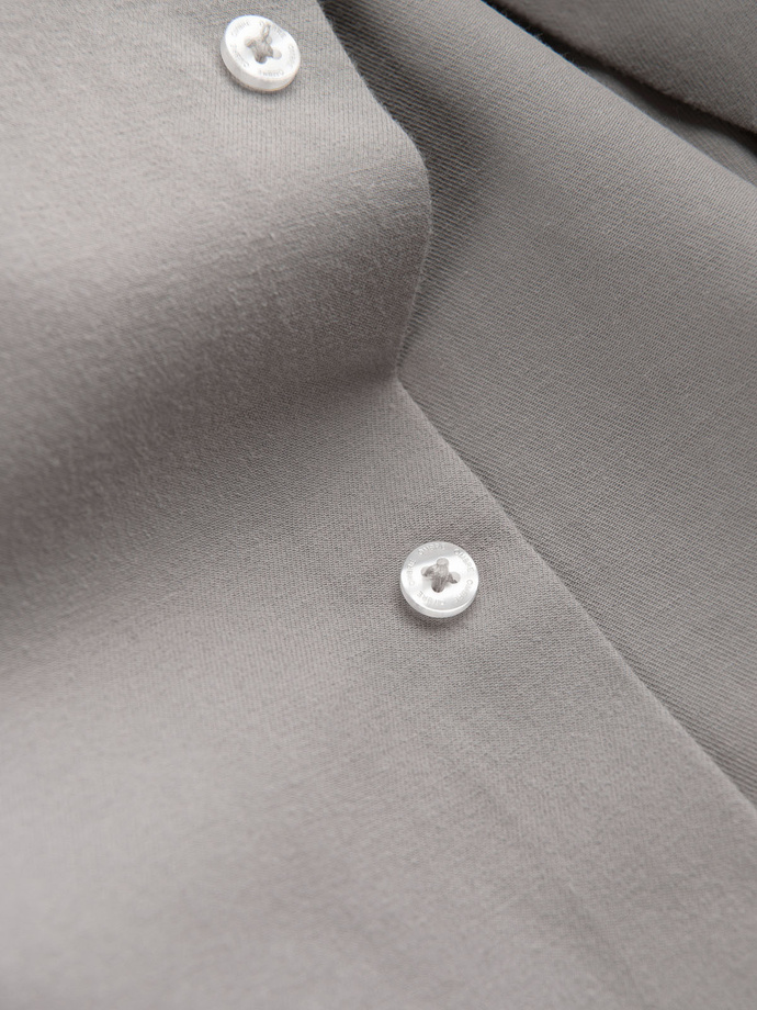 Koszula męska klasyczna regular fit - szara V1 K694