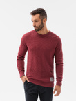 Sweter męski - bordowy E185