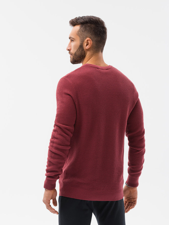Sweter męski - bordowy E185