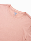 T-shirt męski bawełniany BASIC - różowy V9 S1370