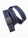 Pasek męski parciany - granatowy V1 A648