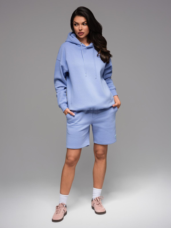 Dresowa bluza unisex z kapturem i kieszeniami – lawendowa V9 OU-SNBC-0105