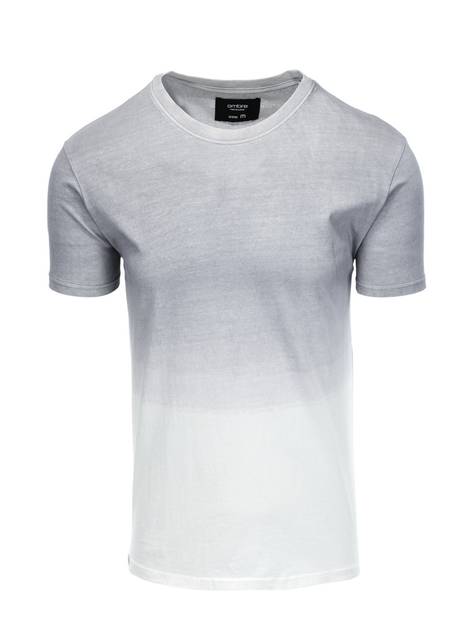 T-shirt męski cieniowany - szary V4 S1624