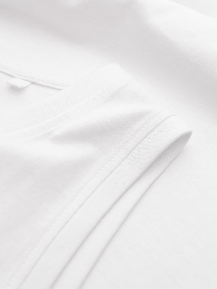 Męska bawełniana koszulka tank top BASIC – biała V1 OM-TSBT-0192