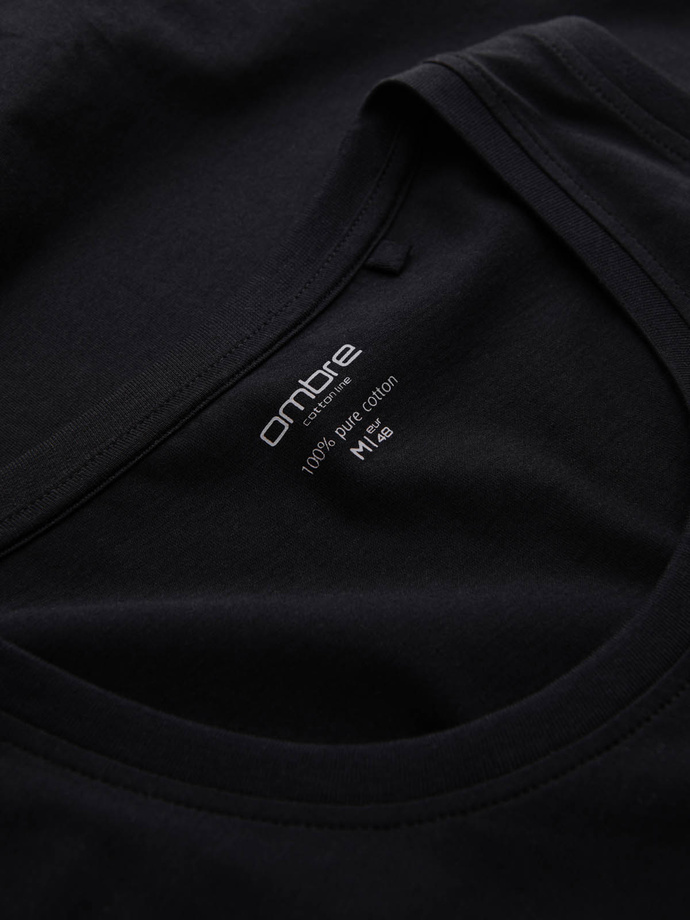 Męska bawełniana koszulka tank top BASIC – czarna V3 OM-TSBT-0192