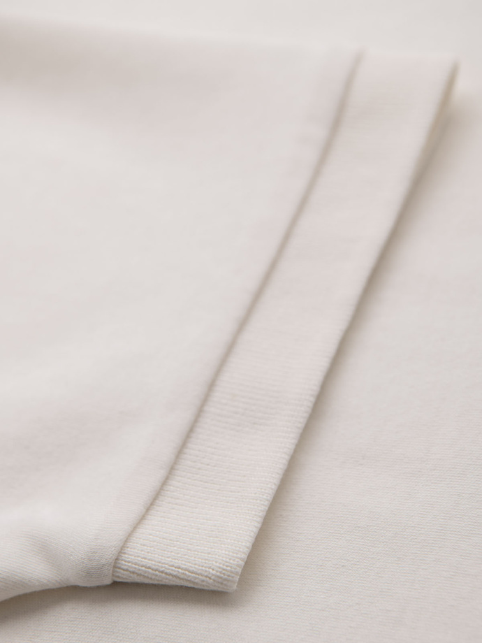 Męska koszulka polo z dekoltem na zamek - biała V1 OM-POSS-0148