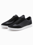 Casualowe buty męskie sneakersy OLDSCHOOL – czarne V2 T393
