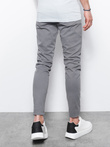 Spodnie męskie chinosy SLIM FIT - szare V25 P1059