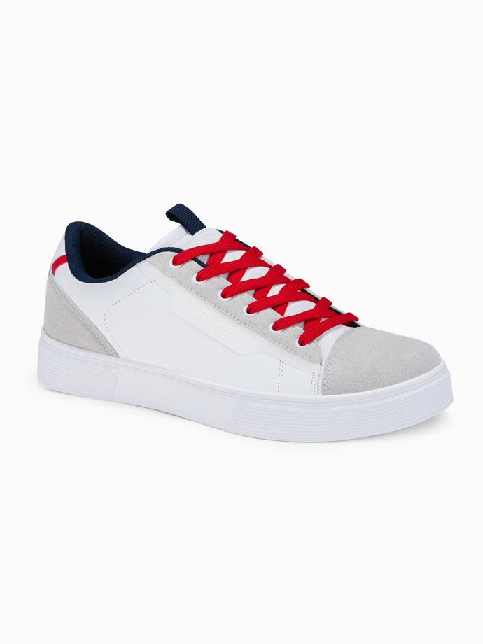 Męskie buty sportowe - białe V1 T366