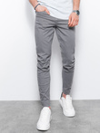 Spodnie męskie chinosy SLIM FIT - szare V25 P1059