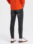 Spodnie męskie jeansowe SKINNY FIT - czarne V1 P1063