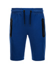 Krótkie spodenki męskie dresowe - niebieskie V1 W239