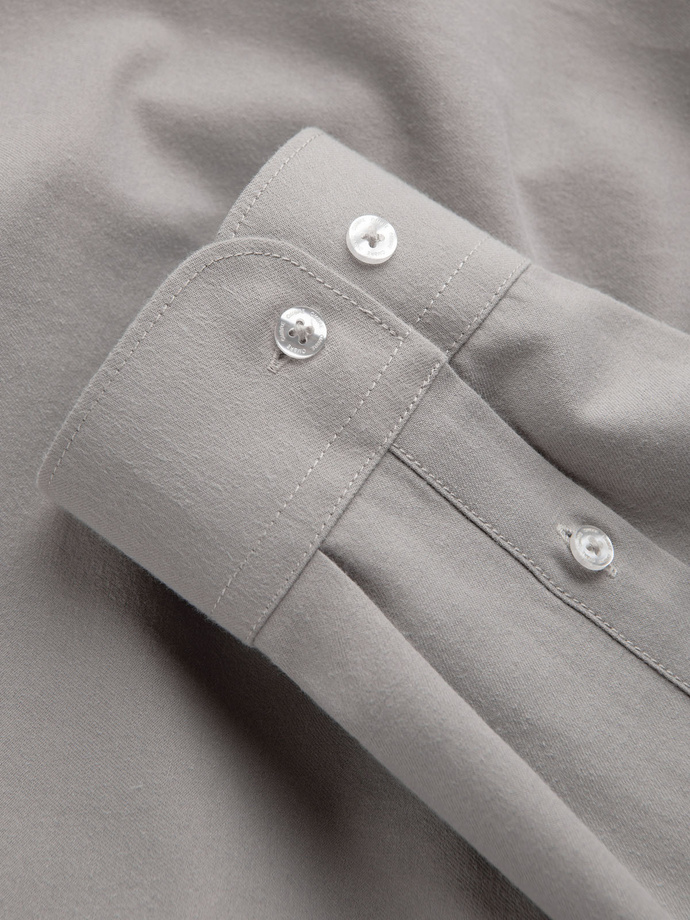 Koszula męska klasyczna regular fit - szara V1 K694