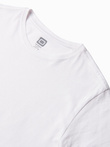 T-shirt męski bawełniany BASIC - biały V4 S1370