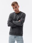 Bluza męska z kieszenią zapinaną na zamek - grafitowa V5 B1349