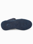 Buty męskie sneakersy wysokie - granatowe V5 T380