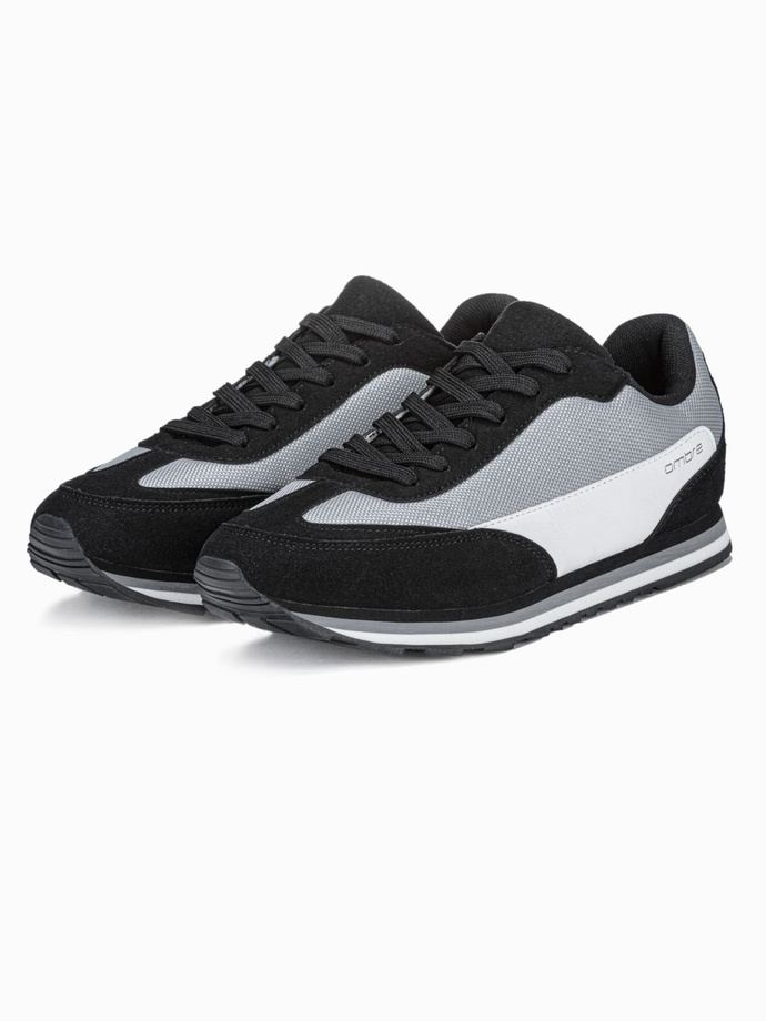 Buty męskie sneakersy - czarne V1 T349