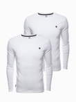 Zestaw longsleeve męski z elastanem - MIX 2-pak V2 Z40