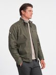 Kurtka męska biker - khaki V1 C605