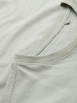 Casualowy męski t-shirt z naszywką na kieszeni – jasnoszary V2 OM-TSCT-0109