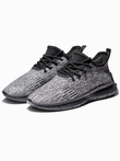 Buty męskie sneakersy - szare V5 T388