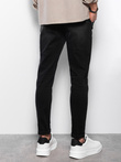 Spodnie męskie jeansowe CARROT FIT - czarne V3 OM-PADP-0117
