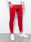 Spodnie męskie dresowe JOGERRY - czerwony V12 OM-PABS-0134