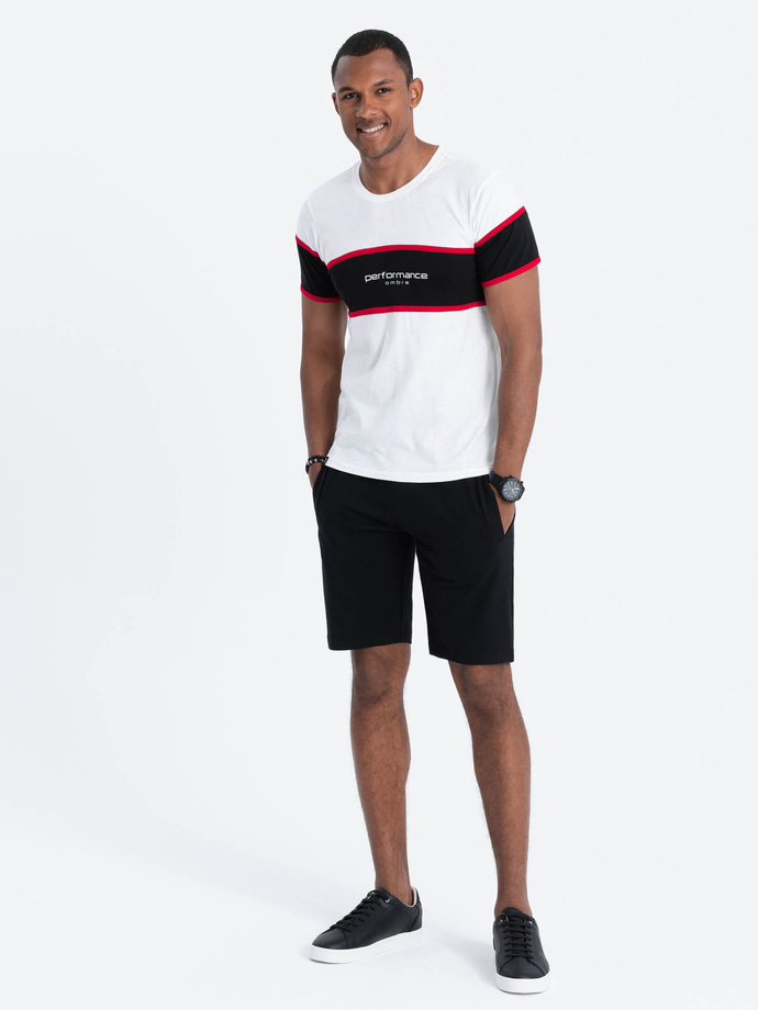 T-shirt męski bawełniany - biały V1 S1629