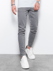 Spodnie męskie chinosy SLIM FIT - szare V25 P1059