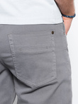 Spodnie męskie chinosy SLIM FIT - szare V25 P1059