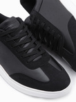 Casualowe buty męskie sneakersy OLDSCHOOL – czarne V2 T393