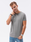 T-shirt męski bawełniany BASIC - szary V3 S1370