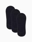 Skarpety męskie stopki 3-pak - czarne V2 OM-SOSS-0103