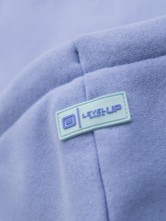 Dresowa bluza unisex z kapturem i kieszeniami – lawendowa V9 OU-SNBC-0105