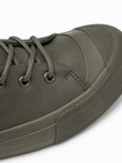 Wysokie buty męskie trampki z gumowym noskiem – oliwkowe V4 OM-FOSH-0138