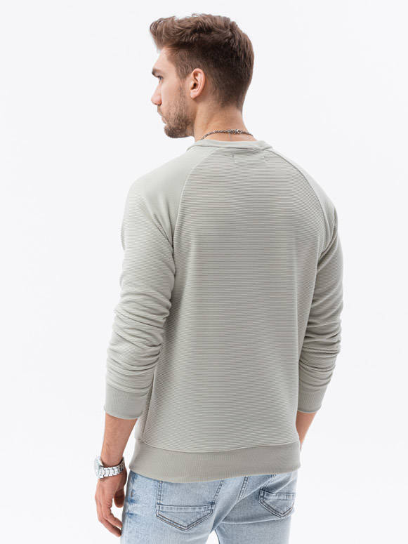 Bluza męska bez kaptura - kremowa V8 B1156