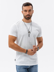 T-shirt męski bawełniany BASIC - biały S1224